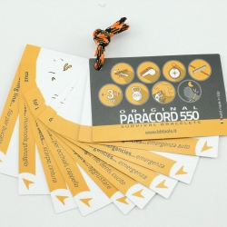 GUIDA PARACORD IMPERMEABILE SFOGLIABILE IN FORMATO CREDIT CARD